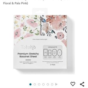 Bassinet Cradle Sheets - TotAha Premium Stretchy (2-Pack)
